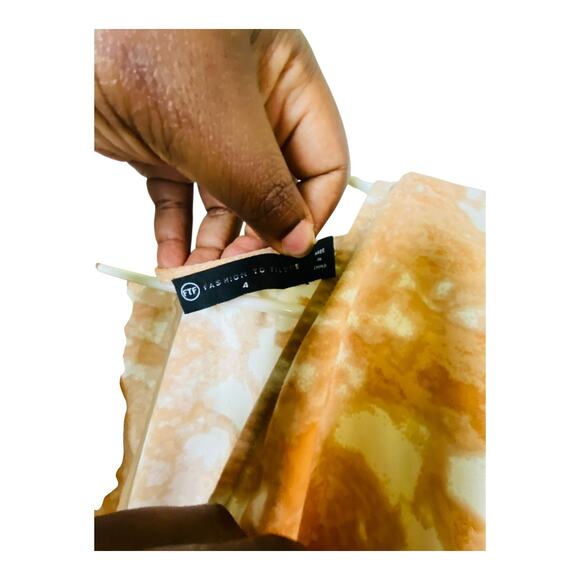 Fashion To Figure Womens Ruffle Balloon Long Sleeve Belted Mini Dress Yellow 4 - Picture 5 of 9